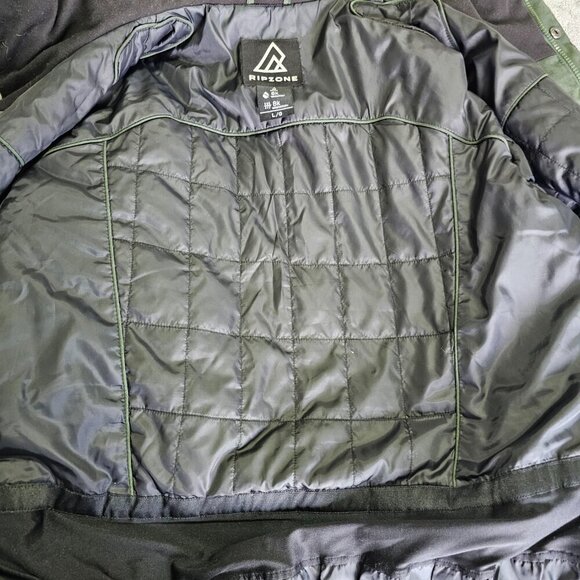 Men's Dark Green RipZone  Ski/Snowboarding Jacket, S L, Waterproof, Breathable - Picture 8 of 16